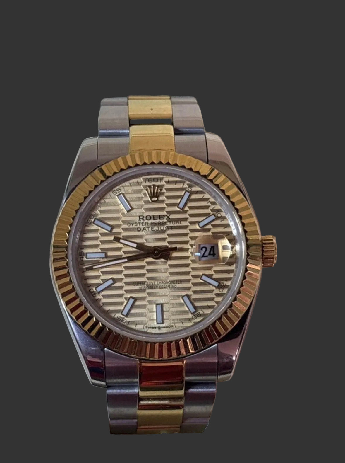 Rolex Date Just Gold and Silver Men 41mm