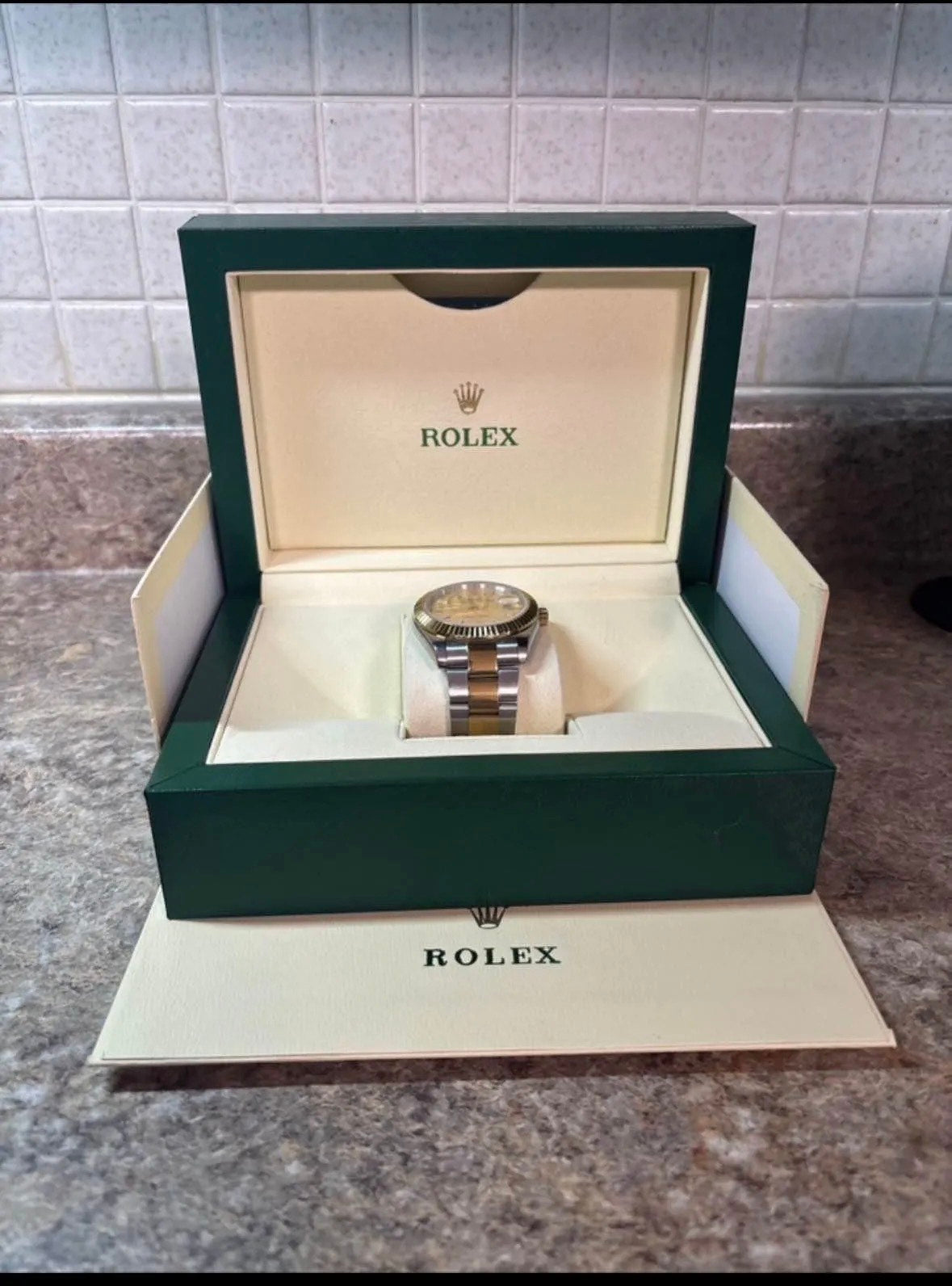 Rolex Date Just Gold and Silver Men 41mm