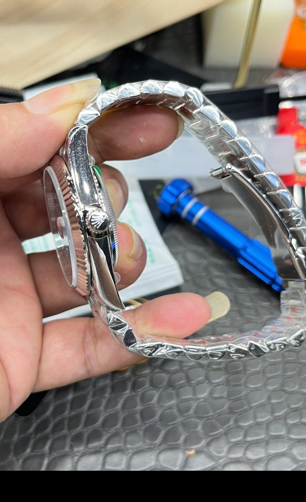 Rolex Day Date Blue and Silver Men 41mm