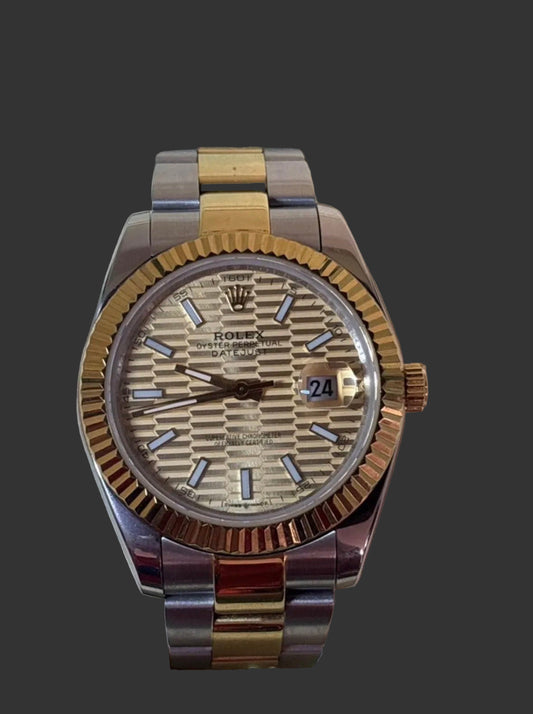 Rolex Date Just Gold and Silver Men 41mm