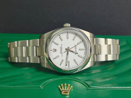 Rolex OP Silver and White Men 41mm